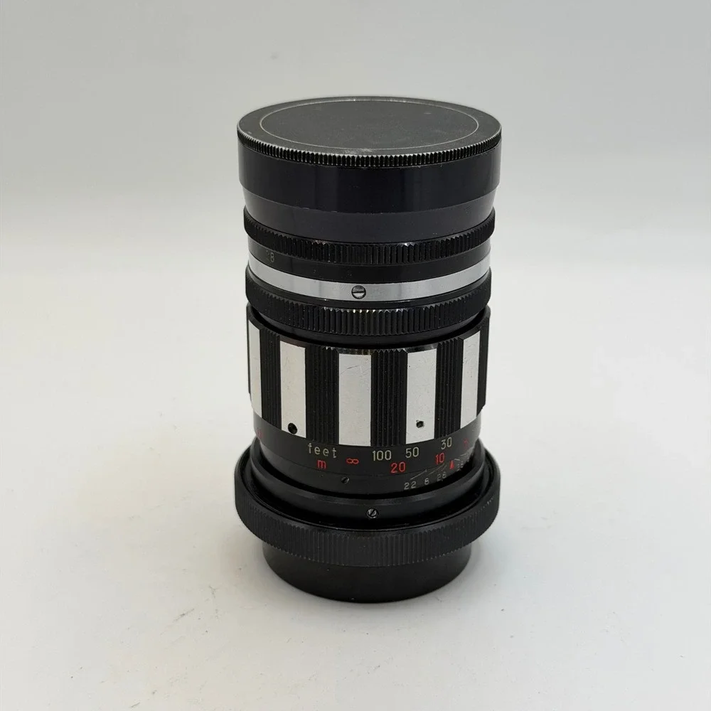 Accura Supertel 135mm f2.8 Vintage Zebra Telephoto Lens Japan Canon FD Mount